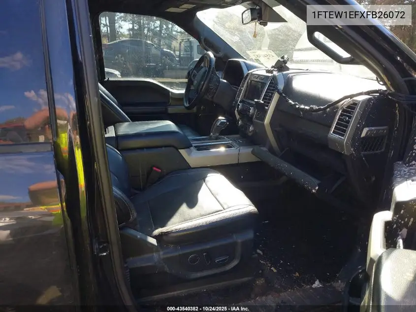 1FTEW1EFXFB26072 2015 Ford F150 Lariat
