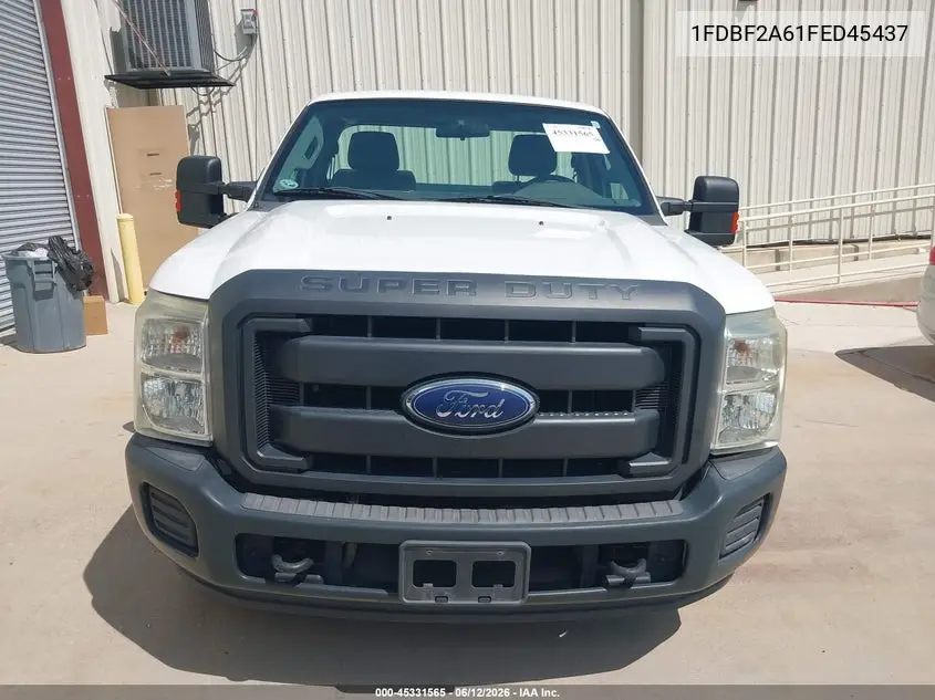 2015 Ford F-250 Xl VIN: 1FDBF2A61FED45437 Lot: 45331565