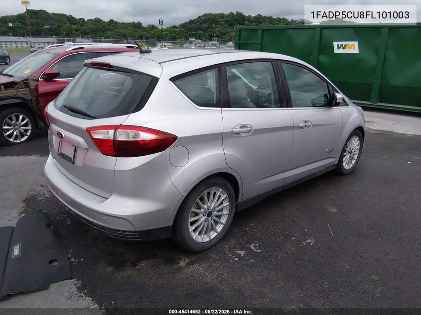 2015 Ford C-Max Energi Sel VIN: 1FADP5CU8FL101003 Lot: 45414652