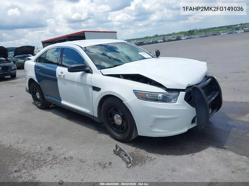 2015 Ford Police Interceptor VIN: 1FAHP2MK2FG149036 Lot: 45435365