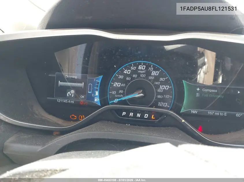 2015 Ford C-Max Hybrid Se VIN: 1FADP5AU8FL121531 Lot: 45483108
