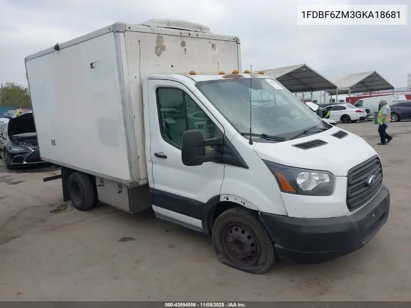 1FDBF6ZM3GKA18681 2016 Ford Transit-350 Cab