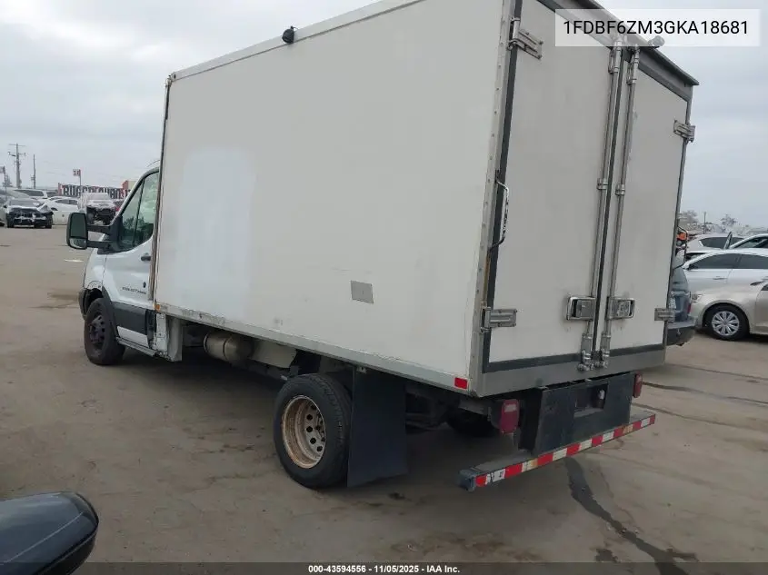 1FDBF6ZM3GKA18681 2016 Ford Transit-350 Cab