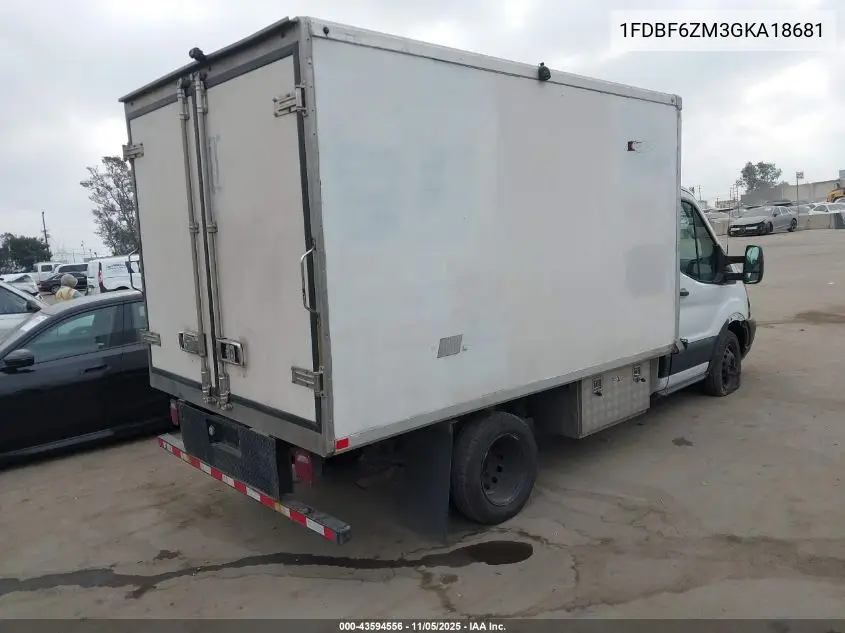 1FDBF6ZM3GKA18681 2016 Ford Transit-350 Cab