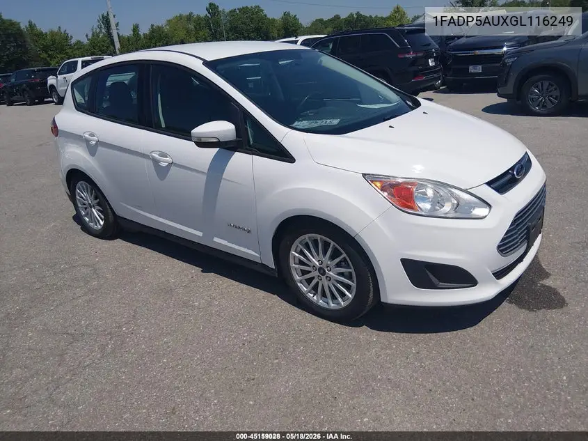 2016 Ford C-Max Hybrid Se VIN: 1FADP5AUXGL116249 Lot: 45159028