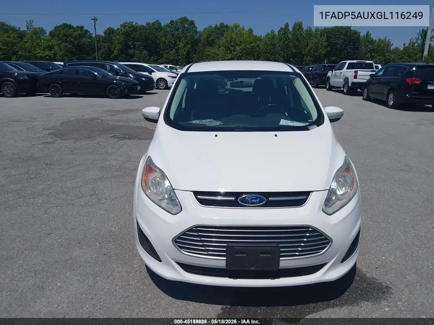 2016 Ford C-Max Hybrid Se VIN: 1FADP5AUXGL116249 Lot: 45159028