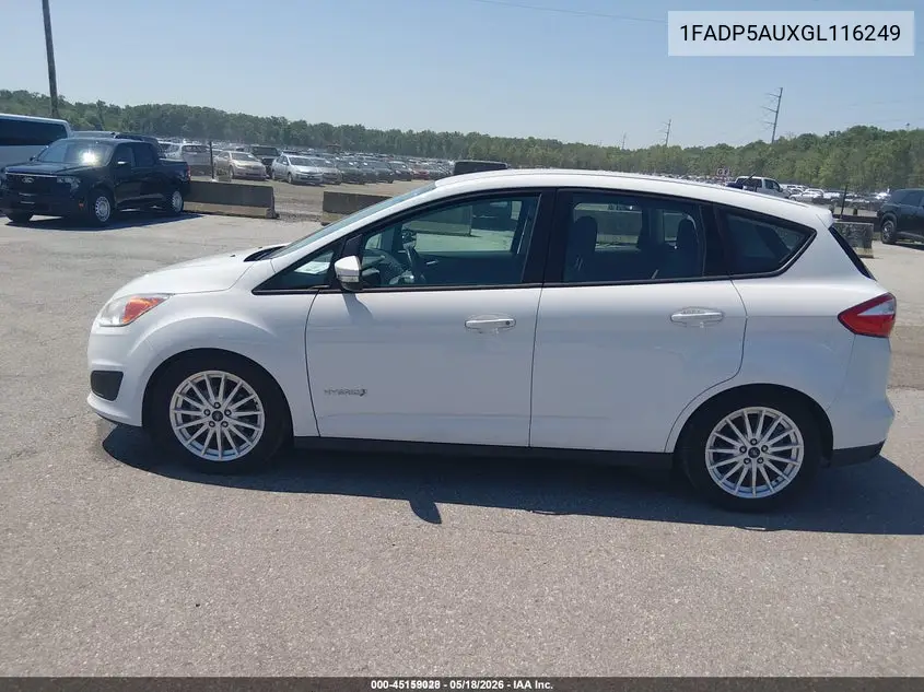 2016 Ford C-Max Hybrid Se VIN: 1FADP5AUXGL116249 Lot: 45159028