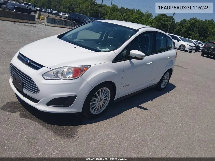 2016 Ford C-Max Hybrid Se VIN: 1FADP5AUXGL116249 Lot: 45159028
