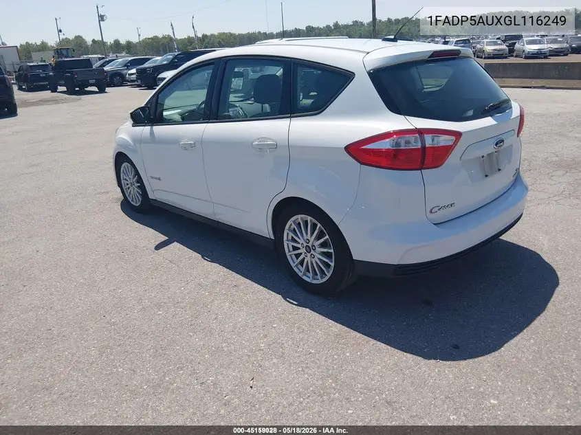 2016 Ford C-Max Hybrid Se VIN: 1FADP5AUXGL116249 Lot: 45159028