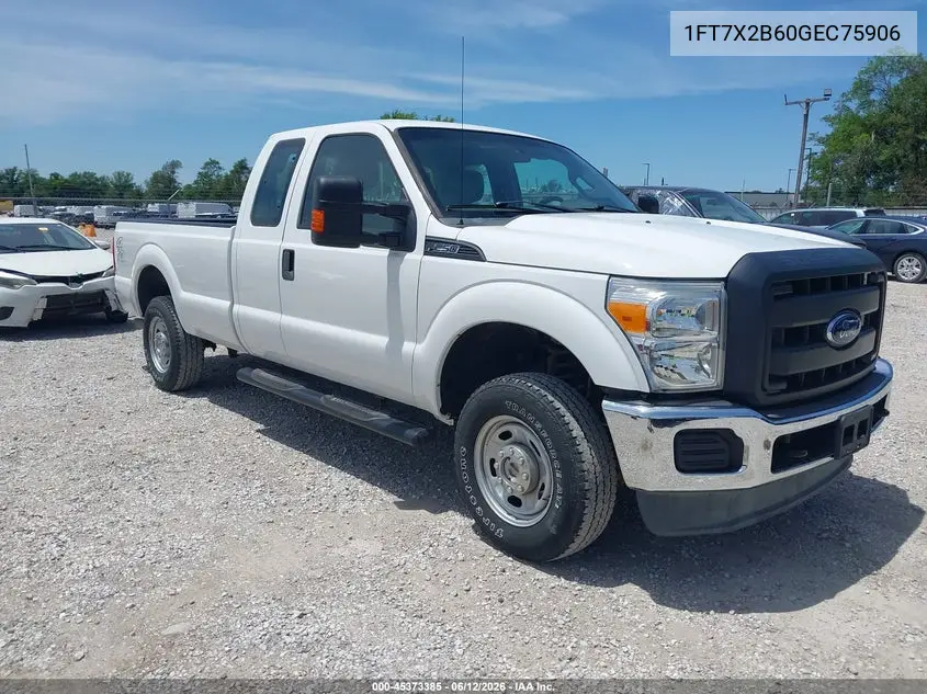 2016 Ford F-250 Xl VIN: 1FT7X2B60GEC75906 Lot: 45373385