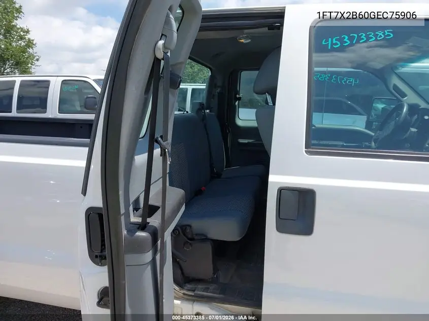 2016 Ford F-250 Xl VIN: 1FT7X2B60GEC75906 Lot: 45373385