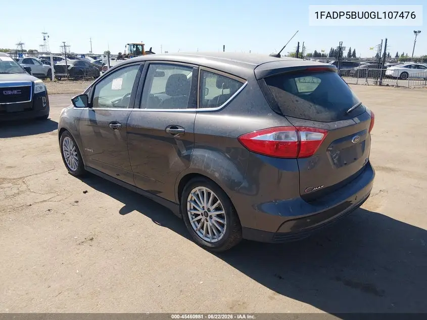 2016 Ford C-Max Hybrid Sel VIN: 1FADP5BU0GL107476 Lot: 45460981