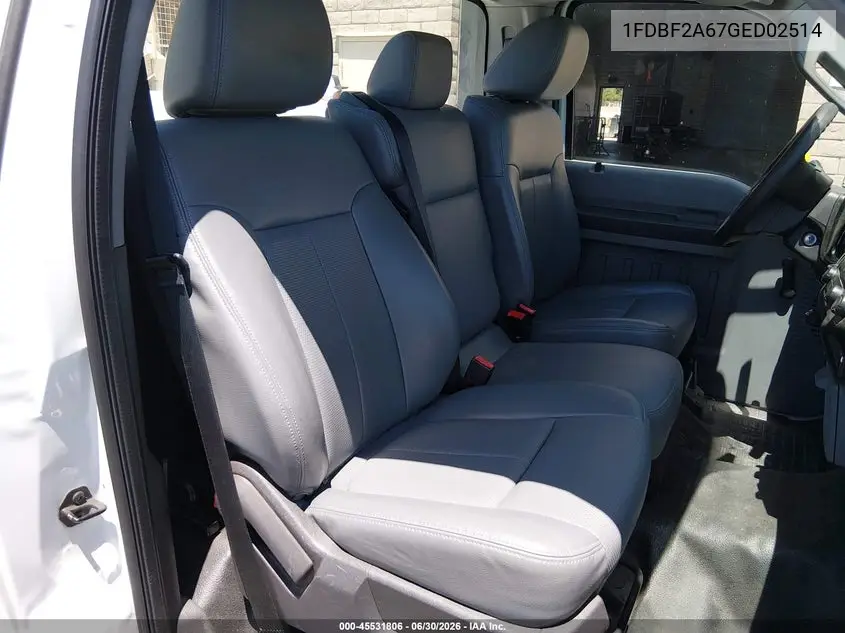 2016 Ford F-250 Xl/Xlt VIN: 1FDBF2A67GED02514 Lot: 45531806