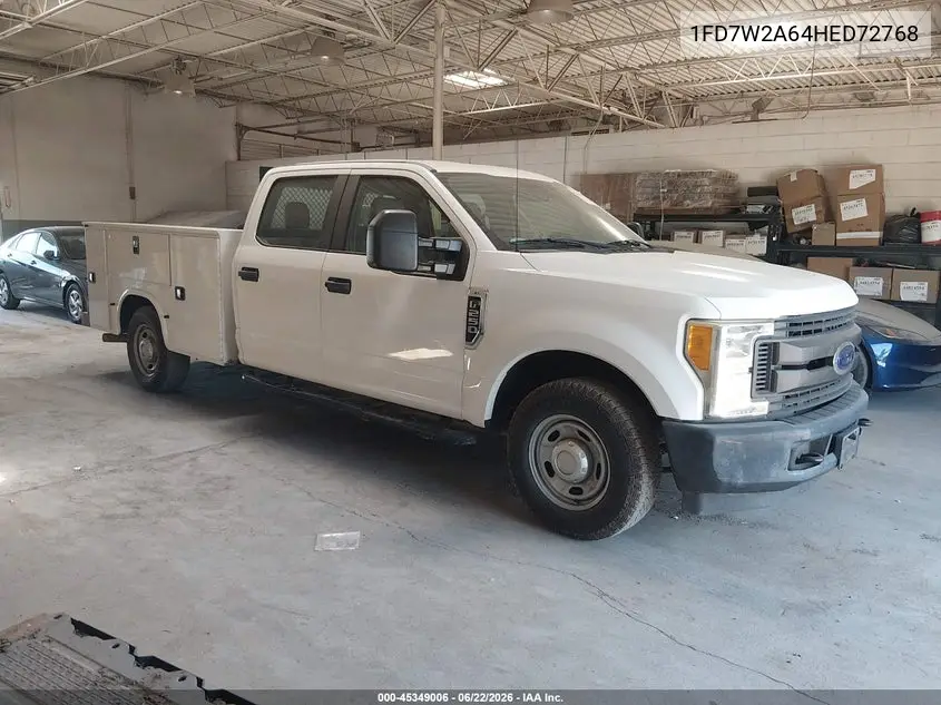 2017 Ford F-250 Xl VIN: 1FD7W2A64HED72768 Lot: 45349006