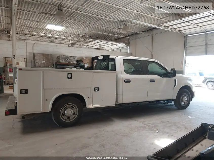 2017 Ford F-250 Xl VIN: 1FD7W2A64HED72768 Lot: 45349006