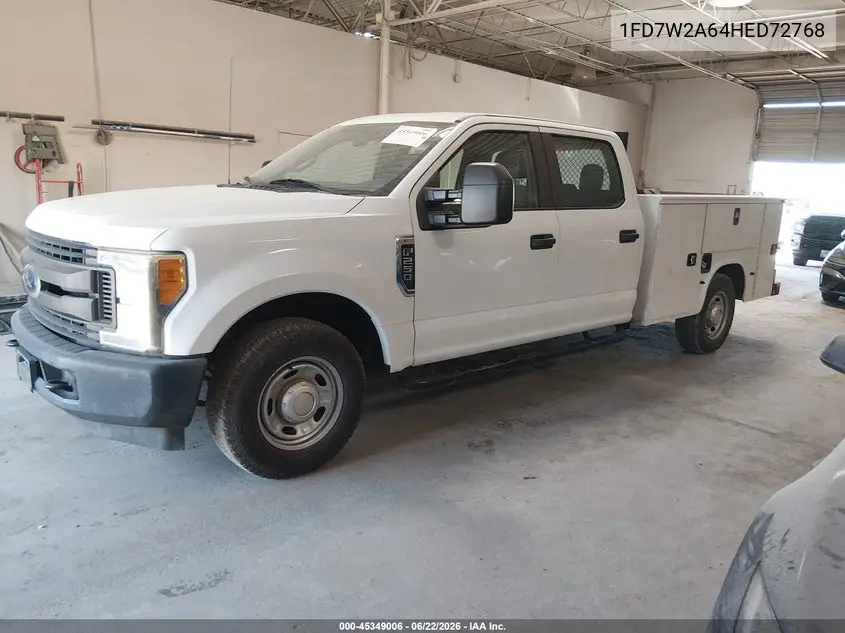 2017 Ford F-250 Xl VIN: 1FD7W2A64HED72768 Lot: 45349006