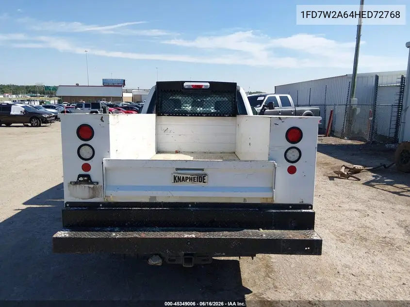 2017 Ford F-250 Xl VIN: 1FD7W2A64HED72768 Lot: 45349006