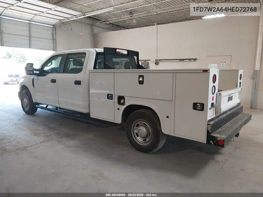 2017 Ford F-250 Xl VIN: 1FD7W2A64HED72768 Lot: 45349006