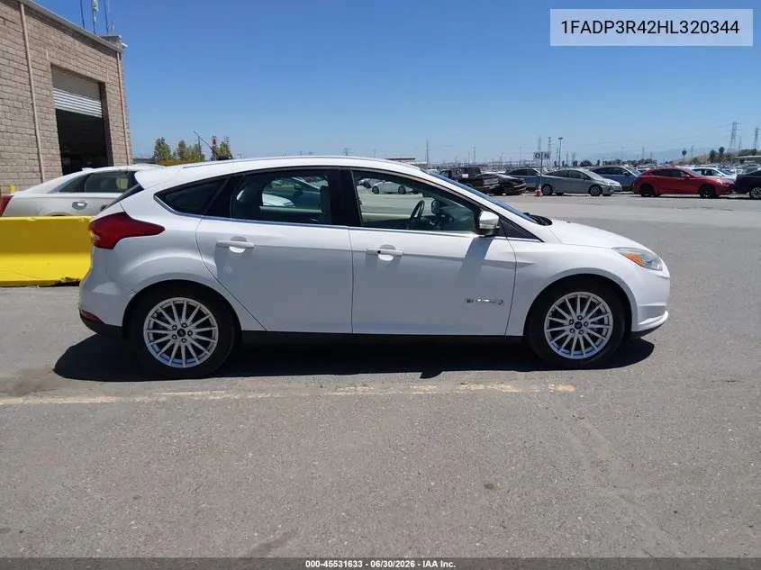 2017 Ford Focus Electric VIN: 1FADP3R42HL320344 Lot: 45531633