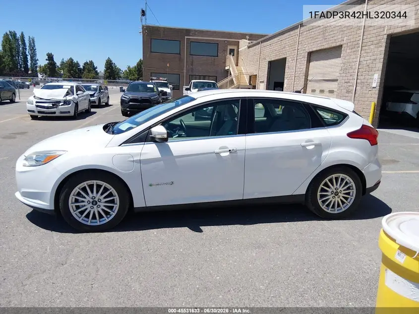 2017 Ford Focus Electric VIN: 1FADP3R42HL320344 Lot: 45531633
