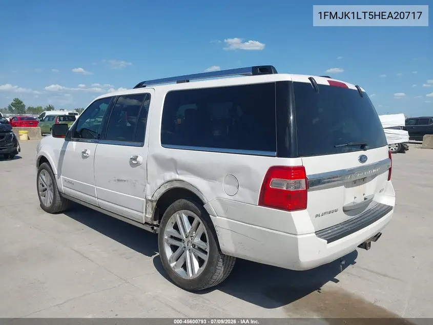 2017 Ford Expedition El Platinum VIN: 1FMJK1LT5HEA20717 Lot: 45600793