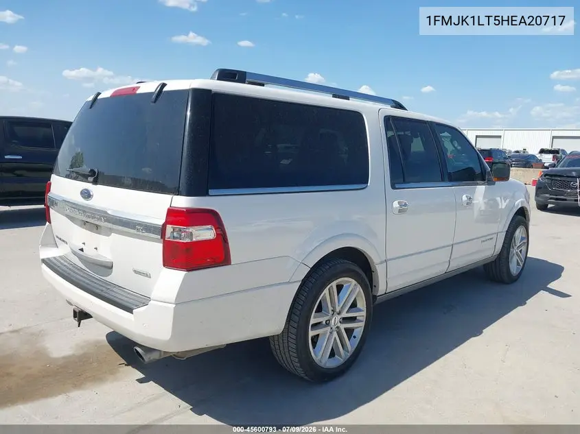 2017 Ford Expedition El Platinum VIN: 1FMJK1LT5HEA20717 Lot: 45600793