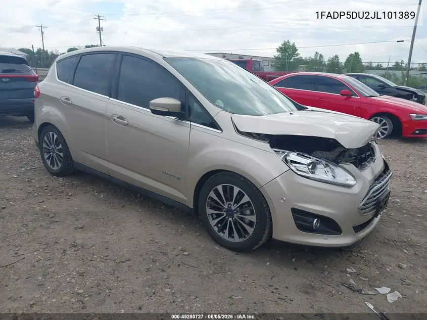 2018 Ford C-Max Hybrid Titanium VIN: 1FADP5DU2JL101389 Lot: 45280727