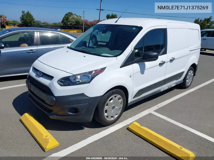 2018 Ford Transit Connect Xl VIN: NM0LE7E71J1375269 Lot: 45529699