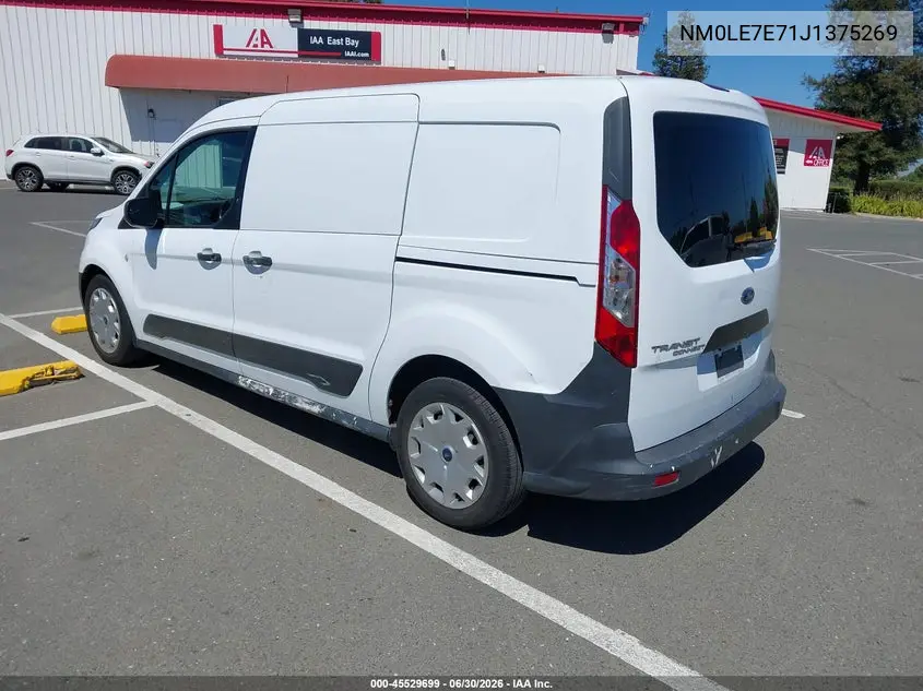 2018 Ford Transit Connect Xl VIN: NM0LE7E71J1375269 Lot: 45529699