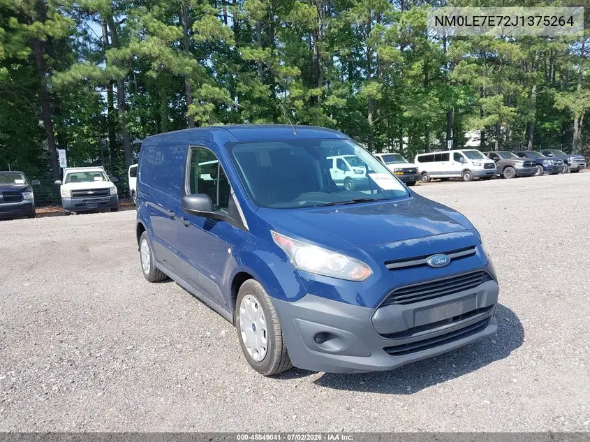 2018 Ford Transit Connect Xl VIN: NM0LE7E72J1375264 Lot: 45549041