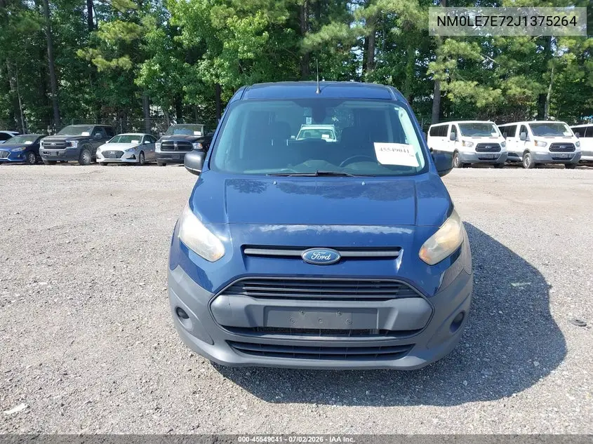 2018 Ford Transit Connect Xl VIN: NM0LE7E72J1375264 Lot: 45549041