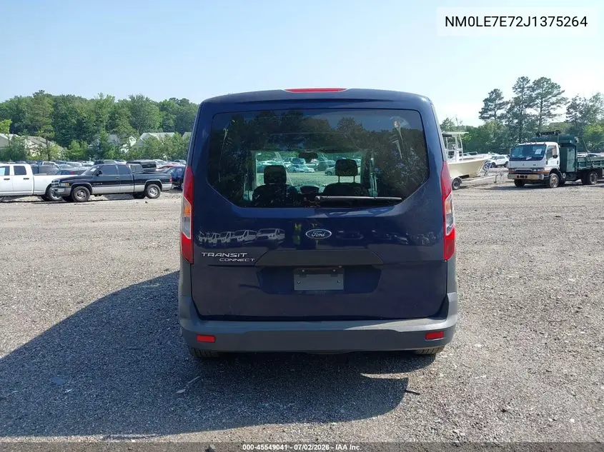 2018 Ford Transit Connect Xl VIN: NM0LE7E72J1375264 Lot: 45549041