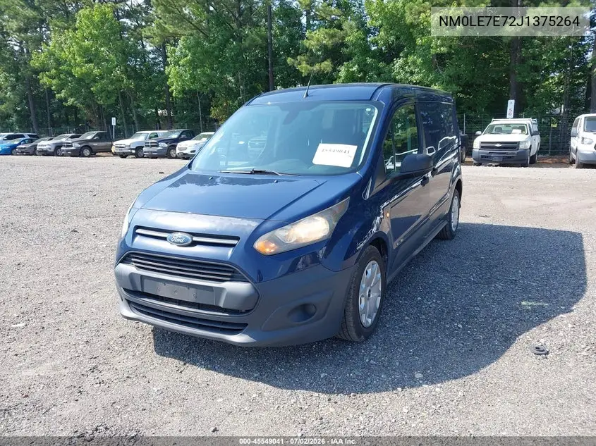 2018 Ford Transit Connect Xl VIN: NM0LE7E72J1375264 Lot: 45549041