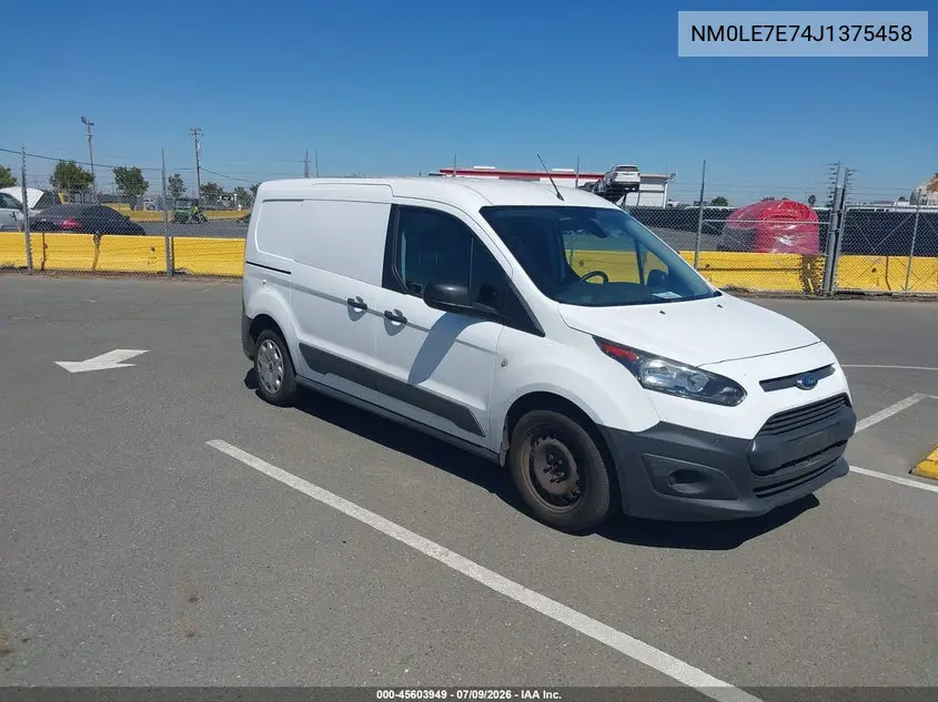 2018 Ford Transit Connect Xl VIN: NM0LE7E74J1375458 Lot: 45603949