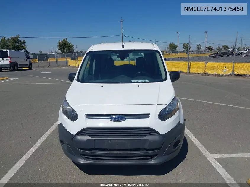 2018 Ford Transit Connect Xl VIN: NM0LE7E74J1375458 Lot: 45603949