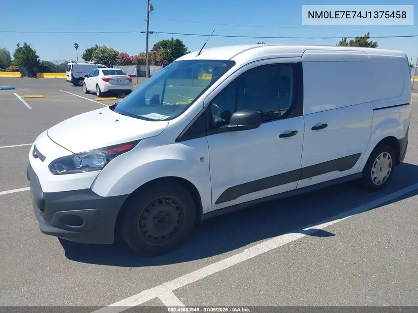 2018 Ford Transit Connect Xl VIN: NM0LE7E74J1375458 Lot: 45603949