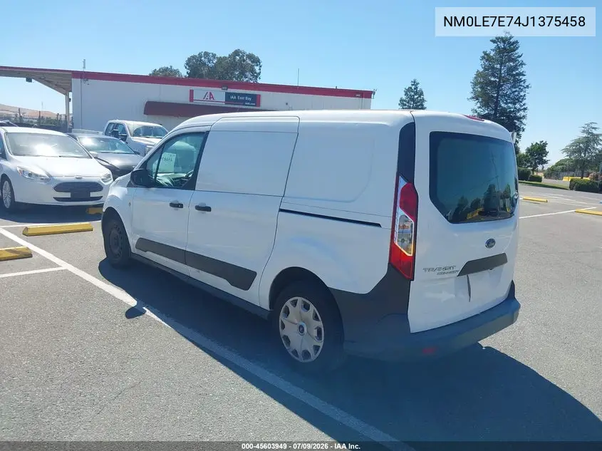 2018 Ford Transit Connect Xl VIN: NM0LE7E74J1375458 Lot: 45603949