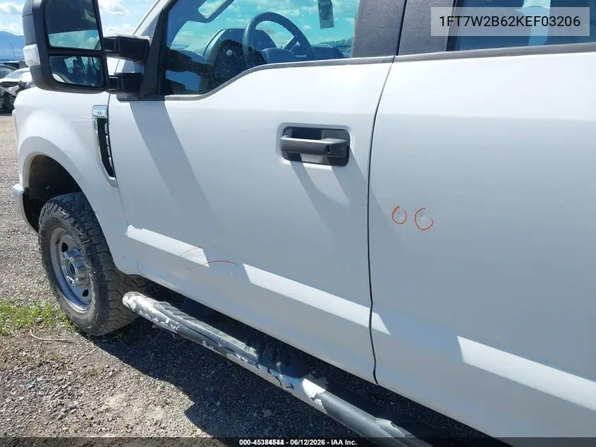 2019 Ford F-250 Xl VIN: 1FT7W2B62KEF03206 Lot: 45384544