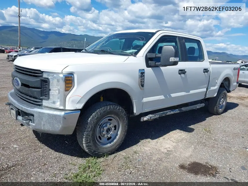 2019 Ford F-250 Xl VIN: 1FT7W2B62KEF03206 Lot: 45384544