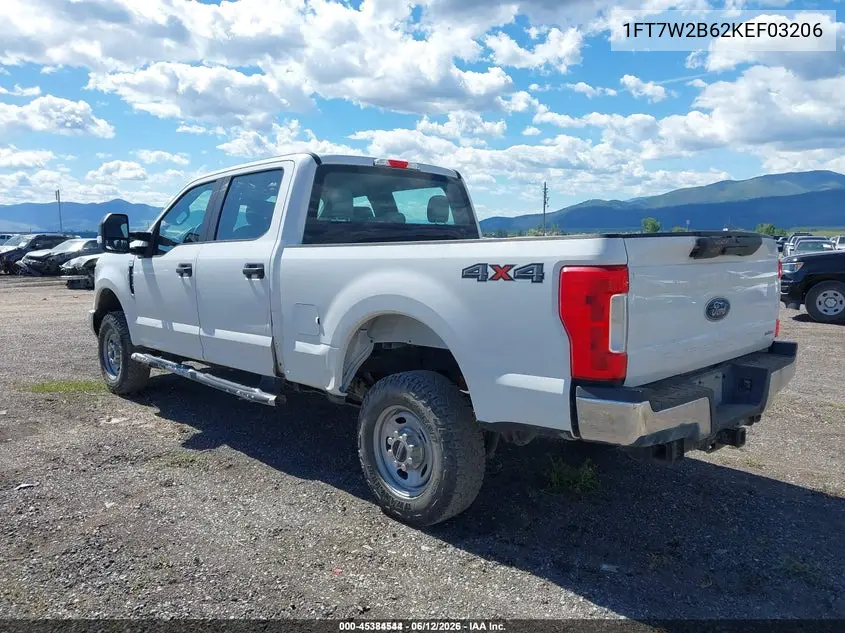 2019 Ford F-250 Xl VIN: 1FT7W2B62KEF03206 Lot: 45384544