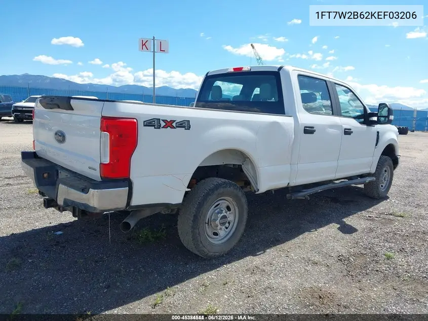 2019 Ford F-250 Xl VIN: 1FT7W2B62KEF03206 Lot: 45384544