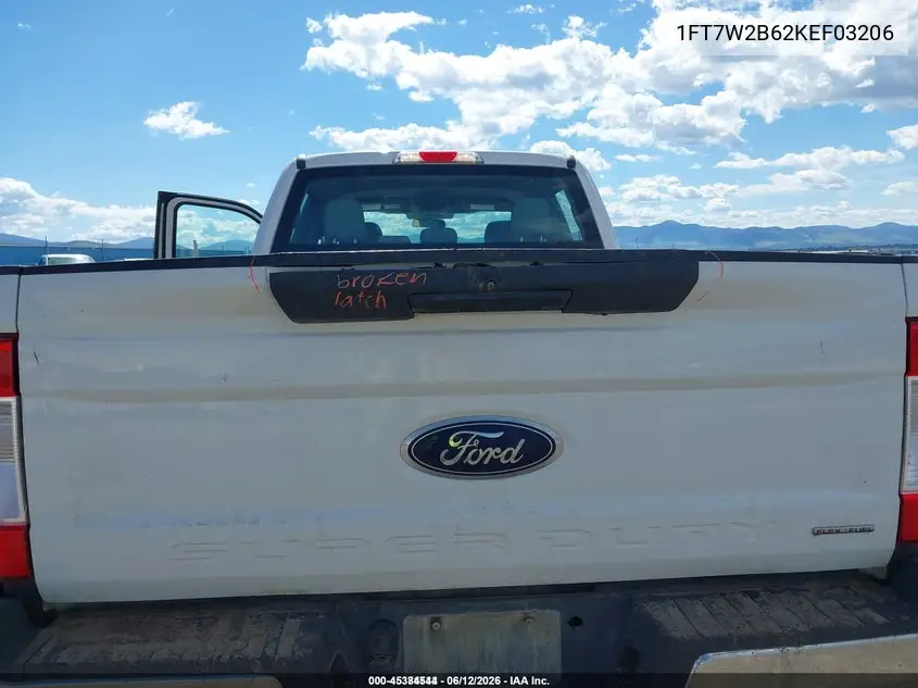 2019 Ford F-250 Xl VIN: 1FT7W2B62KEF03206 Lot: 45384544