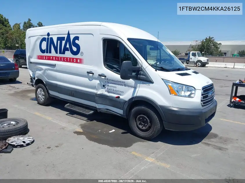 2019 Ford Transit-350 VIN: 1FTBW2CM4KKA26125 Lot: 45387998