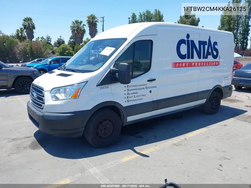 2019 Ford Transit-350 VIN: 1FTBW2CM4KKA26125 Lot: 45387998