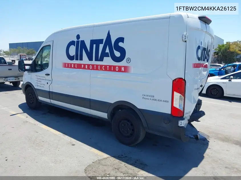 2019 Ford Transit-350 VIN: 1FTBW2CM4KKA26125 Lot: 45387998