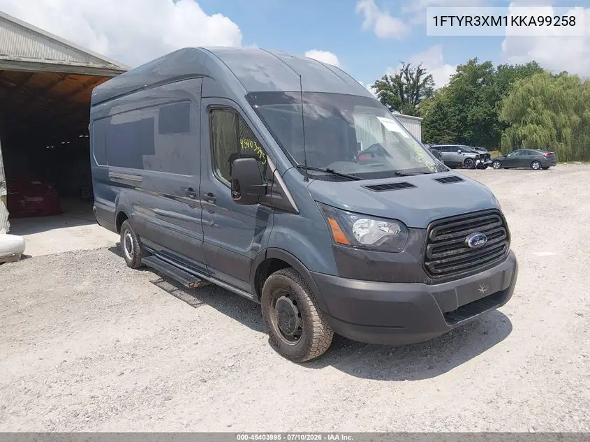 2019 Ford Transit-250 VIN: 1FTYR3XM1KKA99258 Lot: 45403995