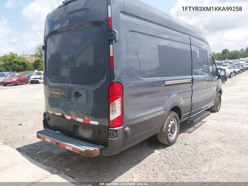2019 Ford Transit-250 VIN: 1FTYR3XM1KKA99258 Lot: 45403995