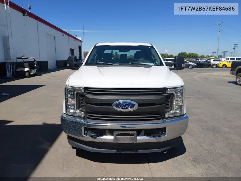 2019 Ford F-250 Xl VIN: 1FT7W2B67KEF84686 Lot: 45592605