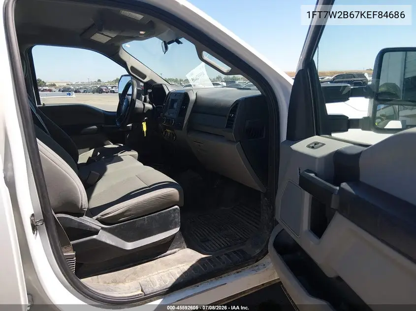 2019 Ford F-250 Xl VIN: 1FT7W2B67KEF84686 Lot: 45592605