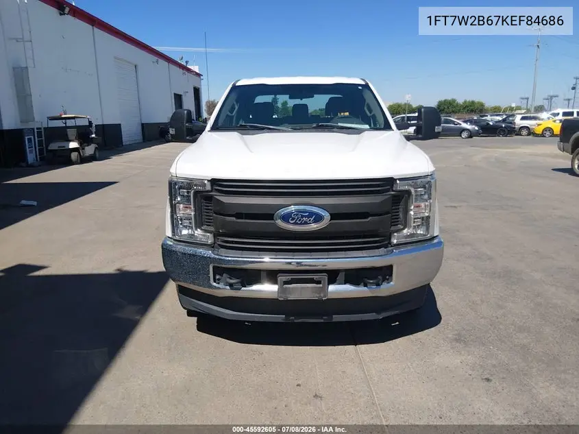 2019 Ford F-250 Xl VIN: 1FT7W2B67KEF84686 Lot: 45592605